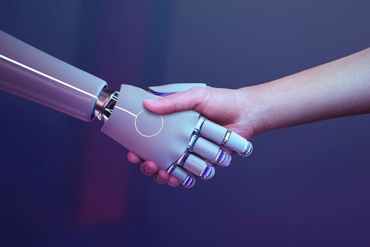 Ai Robot Shaking Hands